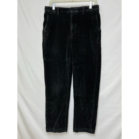 L.L. Bean Men’s 32x29 Black Corduroy Pants Zip Front Classic Fit Casual Workwear - Picture 1 of 6